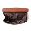 Bolsa Retro Europea y Americana para Hombre Mochila de Viaje de Cuero Genuino Cuero Crazy Horse Mochila Multifuncional Bolso de Viaje Portátil para Hombre de Piel de Vaca