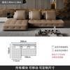 Juego de Sofás Minimalista Lawrence de Piel Genuina, Sala de Estar de Doble Cara, Estilo Moderno de Diseñador, Adecuado para Villas y Hogares de Diversos Tamaños, Lujo Ligero