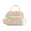 Bolsa de almoço mais vendida na Amazon, veludo cotelê, grande capacidade, bolsa isolada e térmica, bolsa bento para estudantes, bolsa de piquenique transfronteiriça