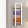 Estante para Toallas de Baño Transfronterizo Colgador de Toallas Barra para Toallas Estante de Almacenamiento Estante para Toallas de Baño Montado en Pared