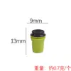 Brinquedos Miniatura Yqt, Xícaras de Café Simuladas, Garrafas de Bebida, Acessórios para Brincar de Comida Hambúrguer, Acessórios Criativos para Casa de Bonecas DIY