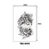 Inglês pequeno braço completo tatuagem dark wolf head letter tatuagem impermeável suor fábrica atacado carta grande imagem braço flor