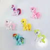 Nuevo Dibujo Animado Cara Brillante Pony Diy Hecho a Mano Accesorios para Pasador de Pelo Infantil Funda para Teléfono Móvil Pegatina para Taza de Agua Accesorios de Resina