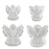 Molde de Silicone Decorativo Venda Quente Transfronteiriça Papoula Diy, Vários Tamanhos, Adequado para Arranjos Florais, Coração, Anjo, Vela, Molde de Gesso