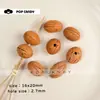 Acessórios para Joias DIY Contas de Caroço de Fruta Natural Pulseira de Contas Artesanal Acessórios para Colar Brincos Contas Soltas de Semente de Desejo