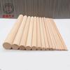 En stock de fábrica Varilla Redonda de Madera de Haya Barra para Cortina Espalda Abierta Palo de Yoga Rodillo de Cocina Varilla Redonda con Agujero para Tornillo