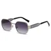 Gafas de Sol Poligonales Estilo Retro Hot Girl con Montura Pequeña y Patillas Anchas, Gafas de Sol para Mujer Anti-UV, Gafas de Moda con Personalidad de Celebridad de Internet