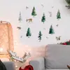 Pegatinas de animales del bosque, divertidos animalitos como ciervos y ardillas, papel tapiz juguetón para sala de estar, habitación infantil, guardería, autoadhesivo para manualidades