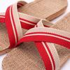 Pantuflas de Casa de Verano Otoño e Invierno Algodón Lino para Hombre y Mujer Zapatos de Hogar para Parejas Suela Gruesa de Lino para el Hogar Antideslizantes Estilo Nuevo
