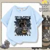 2026 Novo Modelo Infantil Divertido Força Delta Dragão Inseto Abstrato Algodão Puro Meninos Descolado Casual Camiseta de Manga Curta