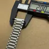 Accesorios para reloj correa brazalete de acero inoxidable plano 20mm