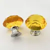 Venta al por mayor del fabricante 30 mm Manija de Cristal para Puertas de Armario y Cajones, Herraje para Gabinete de un Solo Agujero, Manija de Aleación de Aluminio de Colores