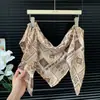 Lenço triângulo dupla face estilo boutique super versátil lenço de pescoço lenço de cabeça lenço de cintura lenço de seda uso em camadas cortina de bumbum cinto de cintura xale bustiê