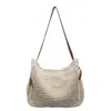 Bolso Tejido Estilo Perezoso para Mujer Primavera 2026 Casual Vacaciones Gran Capacidad Tejido Relajado Hueco Bolso de Hombro Playa