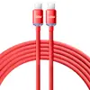Cable de Datos de Carga Rápida Jingyao 120W Es Adecuado para Apple 15/16 Huawei Cable de Carga Tipo-C de Doble Cabezal 6A Tela Transfronterizo
