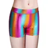 Leggings de Verano de Moda Transfronterizos para Niños con Acabado de Lámina Dorada, Pantalones Cortos tipo Boxer Antiexposición para Actuación en Escenario, Pantalones Populares de Venta Caliente