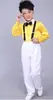 Novo conjunto de roupas de coral infantil roupas de apresentação infantil manga curta suspensórios infantis fabricantes de roupas de performance atacado