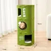 Casa de gato inter-regional adequada para todas as estações, villa de escalada de gato fechada de inverno com camada dupla espessa, casa de gato integrada de feltro isolada de três camadas