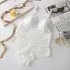Conjunto de sutiã estilo francês para mulheres com pouco busto, push-up, sexy e atraente, sem aro, de renda, plus size, lingerie anti-queda, comércio exterior