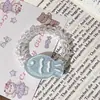 Ins Jelly Sakura Fresco Anillo para el Cabello de Hilo Telefónico Cuerda Dulce Suave Germinante Cuerda para el Cabello Sin Marca de Niña Accesorios para el Cabello de Primavera para Mujeres