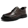 Zapatos Formales de Cuero de Vaca Estilo Británico al por Mayor para Hombre, Nuevos Derby para Primavera y Otoño 2026, Zapatos de Cuero para Hombre de Negocios