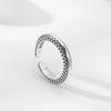 Anillo de escamas de dragón de plata esterlina 925 al por mayor para hombre y mujer, anillo de boca viva, dedo índice, plata tailandesa retro, moda nacional, joyería de personalidad