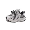 Tênis Esportivo de Couro Infantil 2026 Outono Estilo Quente Solado Macio Antiderrapante Sapatos para Menina Bebê Sapatos de Pai Moda para Meninos Calçados Individuais