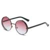 Gafas de Sol Polarizadas Redondas de Metal S31617 para Hombre, Gafas de Moda para Sesión de Fotos, Gafas Punk de Montura Redonda, Gafas de Sol Polarizadas