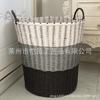 Cesta de Ropa Sucia, Cesta de Almacenamiento de Ropa Sucia para Baño, Cesta de Lavandería, Contenedor de Almacenamiento de Peluches, Cesta Tejida