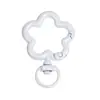 Broche de Primavera de Flor de Ciruelo Pintada de Colores, Anillo de Resorte Irregular, Accesorios para Llaveros DIY con Forma de Flor Pintada a Mano, Arte con Cuentas