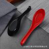 Cuchara de melamina imitación porcelana roja y negra oferta especial melamina 2 bolsas roja y negra cuchara bicolor con gancho venta al por mayor