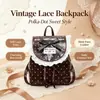 Mochila Transfronteiriça Doce de Bolinhas com Laço para Mulheres, Nova Tendência Outono 2026, Bolsa de Mão Bonita e Fashion