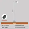 Luminária de Piso LED Minimalista Moderna para Sala de Estar, Estudo e Quarto com Luz de Preenchimento de Piano para Proteção Ocular