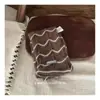 Bufanda para Niños Estilo Coreano Patrón Ondulado Tejida Cubre Cuello Cruzado Bebé Otoño e Invierno Cálido Cortavientos Protector de Cuello