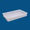 Bandeja cuadrada de plástico, caja abatible rectangular, caja con partes engrosadas, caja de almacenamiento de ferretería, caja de cría de gusanos de proteína, caja de almacenamiento de alimentos