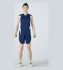 Traje de voleibol de secado rápido para hombre, traje de bádminton, chaleco, verano, venta al por mayor, compra en grupo, imprimible, número de impresión A832#