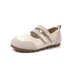 Sapatos de Couro para Meninas 2026 Novo Estilo Estilo Princesa Sola Macia Sapatos de Um Só Solado Combinação de Primavera Saia Mocassins Prateados Sapatos Infantis