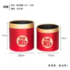 Barril de flanela de Ano Novo barril vermelho dourado barril de abraço casa nova barril de palavras flor de Ano Novo arranjo de flores barril ornamentos decorativos