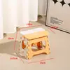 Taburete Plegable Portátil para Niños, Grueso para Uso Doméstico al Aire Libre, Taburete de Plástico Portátil que Aumenta la Altura para Adultos