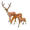Ornamentos de veado sika de fibra de vidro luminosos ao ar livre, escultura de desenho animado, exibição de paisagem, imóveis, shopping, artesanato