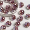Ding Yi Alice Luna Fría Chapado en Rodio Rosella Rosa Perlas de Resina con Agujero Pasante Pulsera DIY Accesorios para Cadena de Teléfono