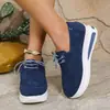 Amazon Mocasines de Color Sólido con Cordones Comercio Exterior Tallas Grandes Zapatos de Mujer Primavera Zapatos sin Cordones para Mujer Fabricante Punta Redonda Modernos