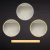 Espelho de Banheiro Antiembaçante, Espelho Redondo Inteligente para Banheiro, Espelho de Banheiro LED com Luz, Tela Sensível ao Toque, Sensor de Corpo Humano, Espelho de Maquiagem
