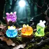 Calabaza Fantasma Luminosa de Halloween Transfronteriza Figuras Lindas Accesorios de Decoración DIY Mini Adornos de Escritorio para Micro Paisajes