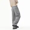 Novedad Otoño/Invierno 2026: Pantalones de Trabajo Casuales para Hombre de Punto Pesado de Pierna Recta con Jacquard de Patrón de Dinero, Modernos y Cómodos