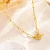 Set de Joyería Personalizado Collar de Cadena Geométrico Simple Estilo Fresco Pulsera Ot Estilo Japonés y Coreano Grueso Ins Flor de Ciruelo para Mujeres