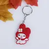 Pingente Chave Desenho Animado Anime Presente Empurrar Chão Pingente Chaveiro Borracha Macia Textura Macia Pvc Pingente Chaveiro Desenho Animado