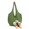 Nova Bolsa de Mão Feminina Trançada de Verão, Bolsa de Ombro de Rede Moderna e Estilosa para Viagem na Praia, Trançada de Palha