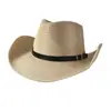 Sombrero de mezclilla Sombrero de paja español para hombre Sombrero de sol de verano para mujer Protección solar de ala ancha Sombrero de playa tejido plegable