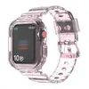 Para Apple Watch7 relógio iwatch8 Glacier cor TPU Apple nova pulseira de silicone transparente de uma peça